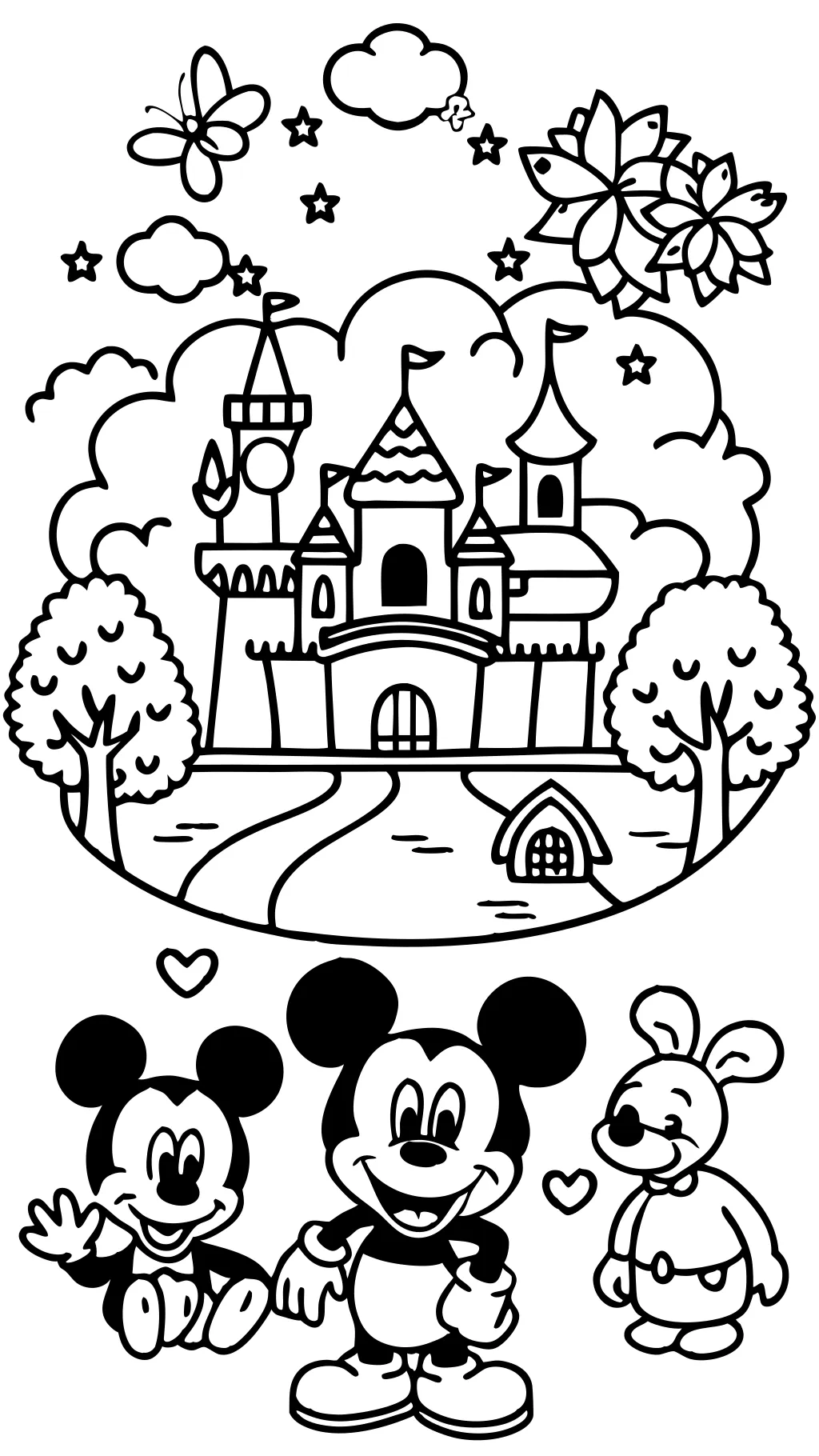 Páginas para colorear de Disney Imprimible gratis